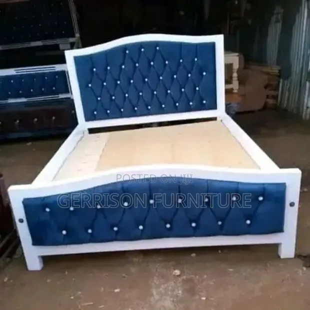 Brand New 5x6 Custom-Made Bed Frame - 1