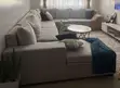 10-Seater L-Shaped Sofa Set - Gray Fabric - 1