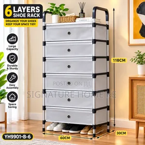6 Layer Dust Proof Shoe Rack