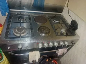 6-Burner Gas Cooker (4 Gas, 2 Electric)