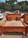 Beds & Dining Table Set - Mahogany Wood - 1