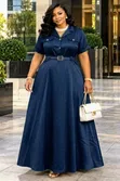Clavis Fashion Hub Women's Long Dress - Multi-Colour - 3
