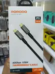 Porodo 40Gbps USB-C to USB-C USB4 Thunderbolt Cable (240W, 6ft) - 4