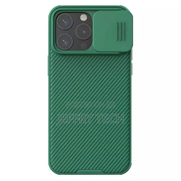 Nillkin CamShield Pro Case kwa iPhone 15 Pro Max - Kijani - 1