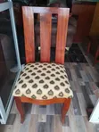Kiti cha Mlo cha Mbao cha Mahogany Imara - 5