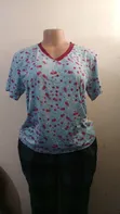 Used Calvin Klein Blue Cotton Top - Size L - 2