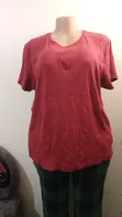 Used Calvin Klein Blue Cotton Top - Size L - 4