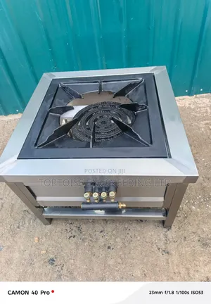 Stainless Steel Commercial 4-Ring Gas Burner