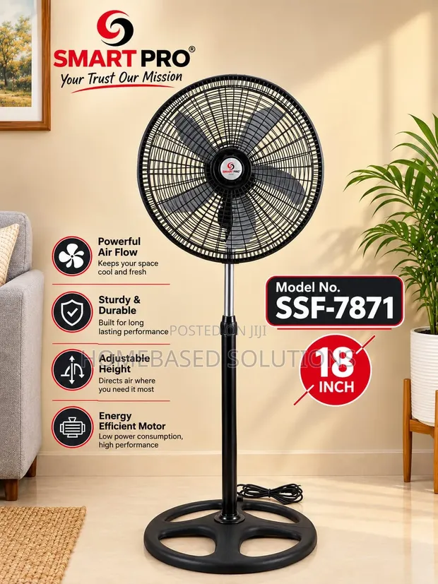 Smartpro Standing Fan ya Inchi 18 - 1