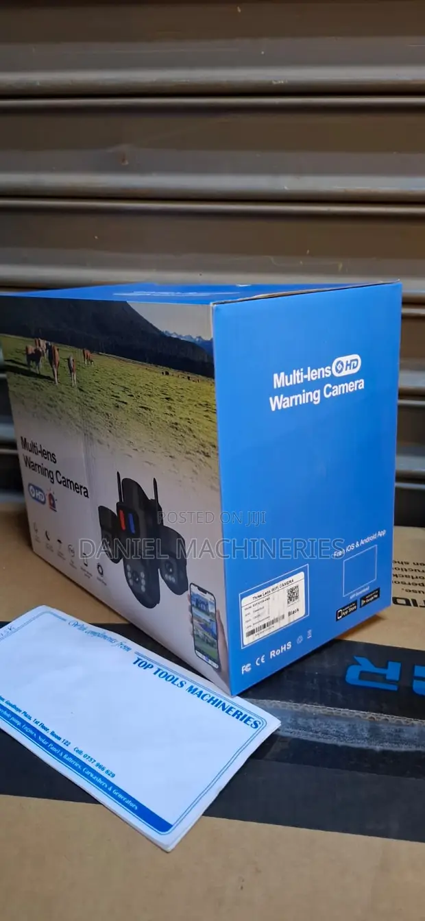 Solar Smart CCTV Camera HD Triple Lens Constant Power - 1