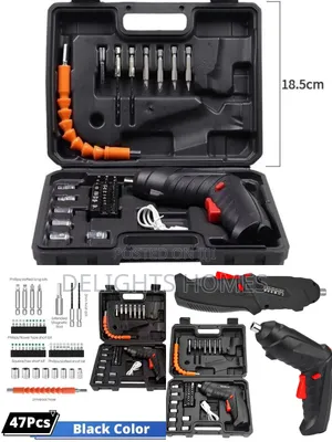 47pc Rechargeable Drill Screw Tool Box Set