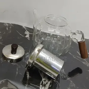 1.2L Kopo la Chai la Kioo na Chuvi Iliyojengewa Ndani