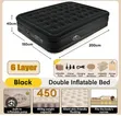 Zodax Double Air Mattress with Pump & 2 Pillows (200x150x40cm) - 2