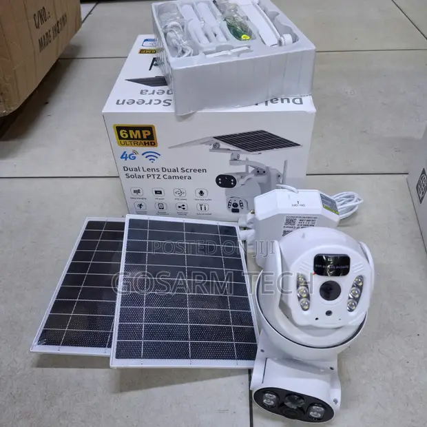 6MP Ultra HD 4G LTE Solar PTZ Camera with Dual View - 1