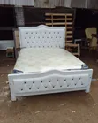 5x6ft Bed Frame with Mattress - 2