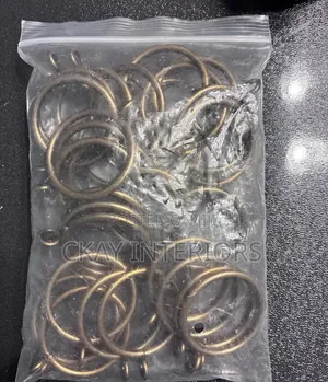 Black and Gold Curtain Rings