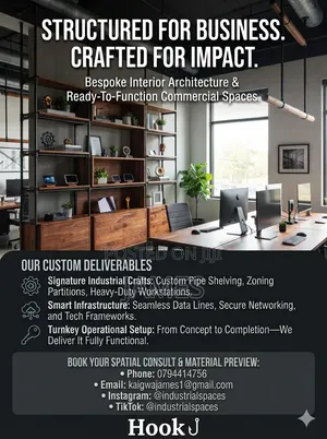 IndustrialSpaces Interior Designer - Biashara Mpya