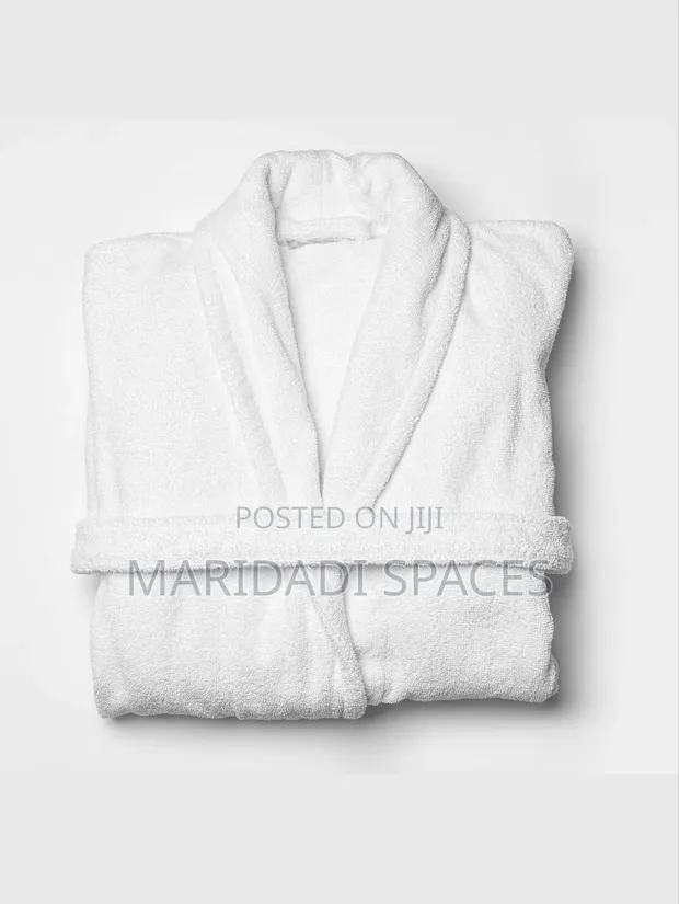 Luxurious Home & Airbnb White Cotton Bathrobes - 1
