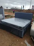 Kitanda cha Velvet cha Sakafu 6x6 na Godoro - 1