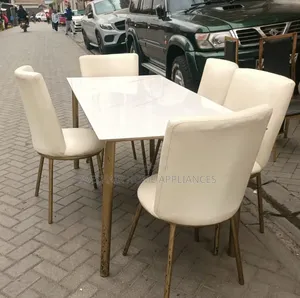 Meza ya Kulia Chakula ya Marumaru - Ya Watu 5