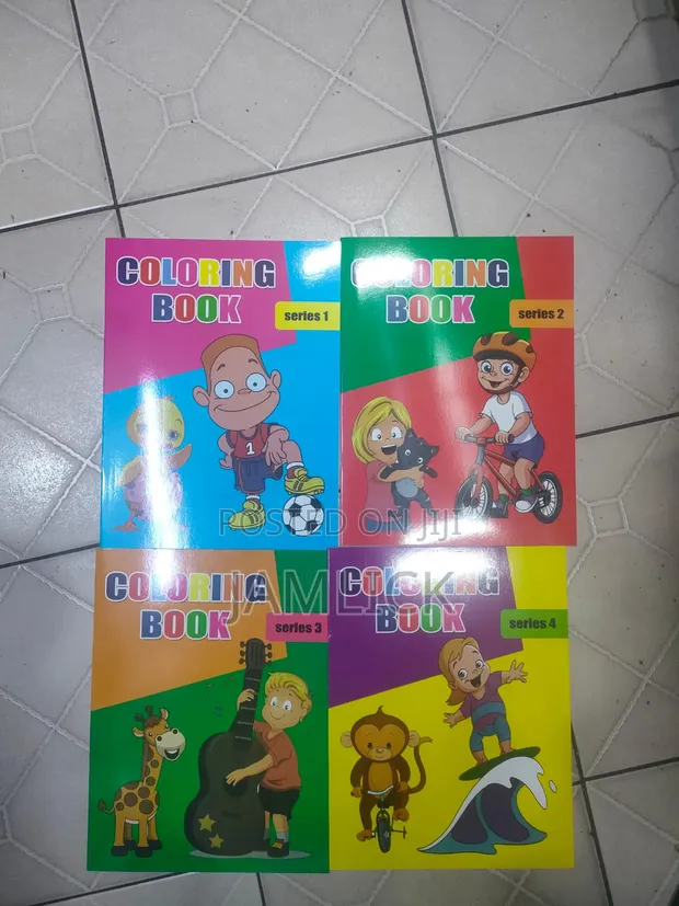 Vitabu vya Kuchorea vya Mfululizo vya Vipande 4 - 1