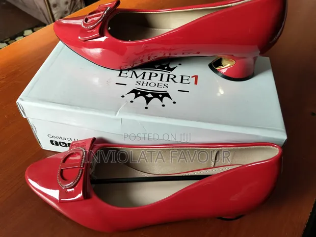 Office Brand Red Low Heel Shoes - Size 40-42 - 1