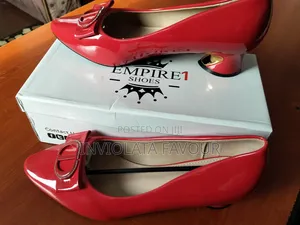 Office Brand Red Low Heel Shoes - Size 40-42