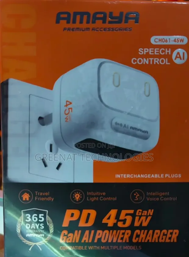 Amaya 45W PD GAN AI Power Charger CH061 - 1
