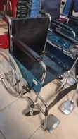 Comfortable Foldable Metallic Standard Wheelchair with Footrest - 3