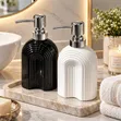 Ribbed Ceramic Soap Dispenser - Brand New - 2
