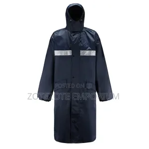 Unisex Long Waterproof Raincoat with Pocket