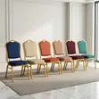Padded Fabric Conference Chair - Red - 3