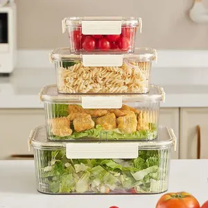 4pcs Stackable Multipurpose Food Storage Containers