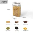 Konteyner ya Kuhifadhia Pasta ya 2.3L Isiyoingiza Hewa - 5