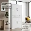 4-Door Steel Office Cabinet with 2 Central Drawers - 5