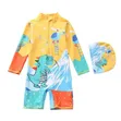 Boys Two-Piece Swimming Gear with Hat - 4