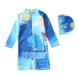 Boys Two-Piece Swimming Gear with Hat - 5
