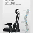 Kiti cha Ofisi cha Ergonomic chenye Msaada wa Mgongo - 5