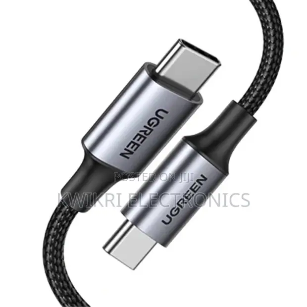 UGREEN USB-C kwa USB-C 2.0 Cable 3m, 5A, 100W PD - 1