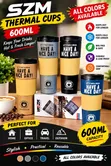 SZM 600ml Thermal Travel Cup - 1