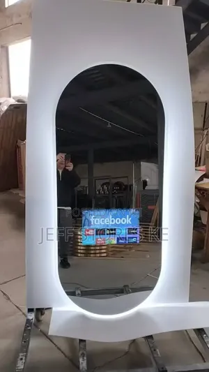 Oval Mirror with Inbuilt LED TV