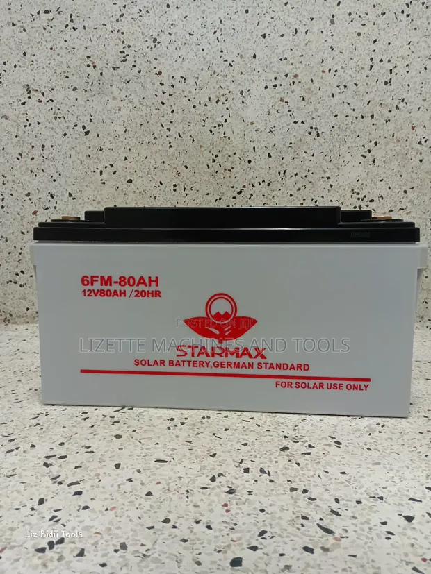 Starmax 80Ah Maintenance-Free Solar Battery 12V - 1