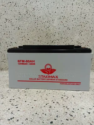 Starmax 80Ah Battery ya Solar isiyohitaji Matengenezo 12V