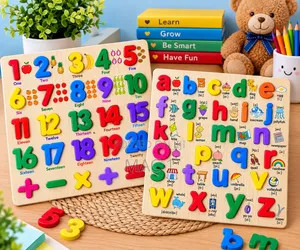 2-in-1 ABC Alfabeti & Hesabu Bodi ya Mafumbo