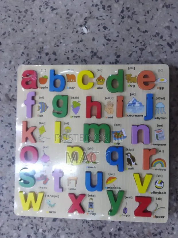 ABC Alfabeti Kujifunza Puzzle Board - 1