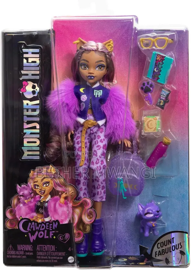 Monster High Clawdeen Wolf Fashion Doll - 1