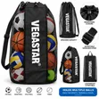 Large Mesh Sports Ball Storage Bag - 2