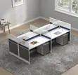 4-Seater Spacious Staff Workstation Desk - 4