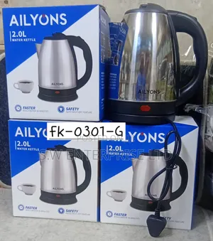 Ailyon's Electric Kettle - 2L Chuma cha Kutupwa