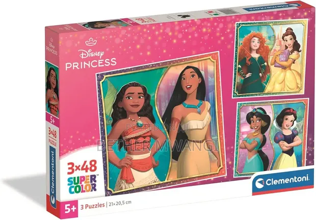 Disney Princess 3x48-Piece Jigsaw Puzzles - 1